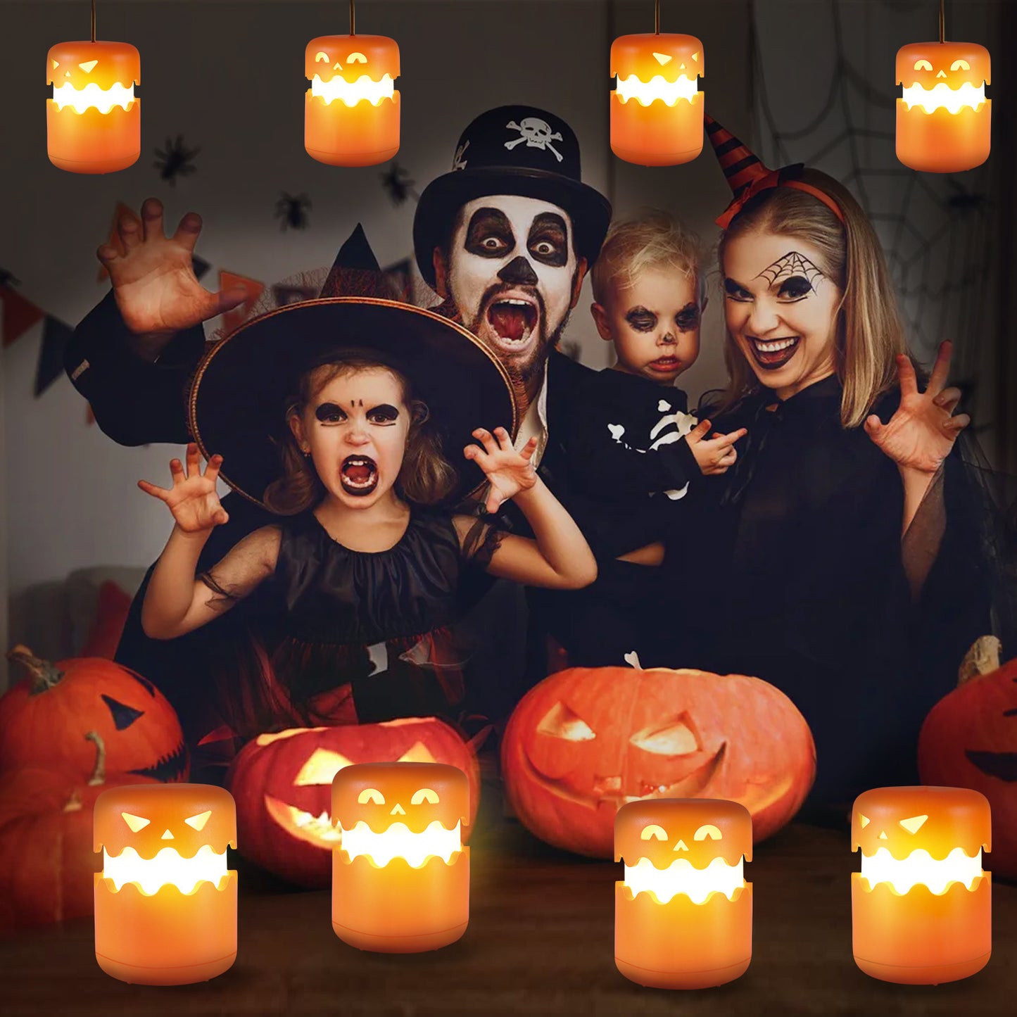 Halloween Pumpkin Lamp – Foldable Portable Night Light