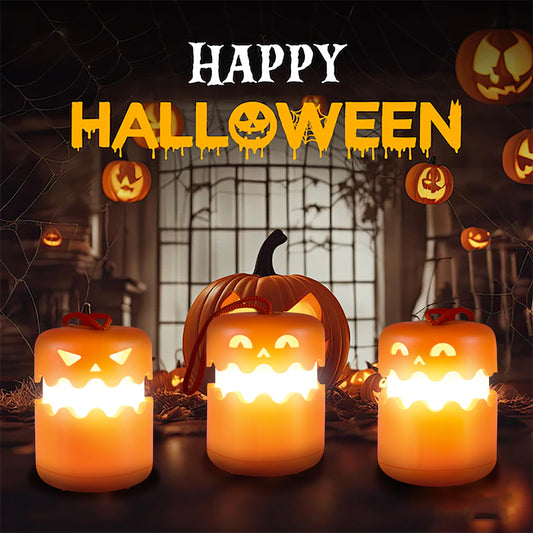 Halloween Pumpkin Lamp – Foldable Portable Night Light